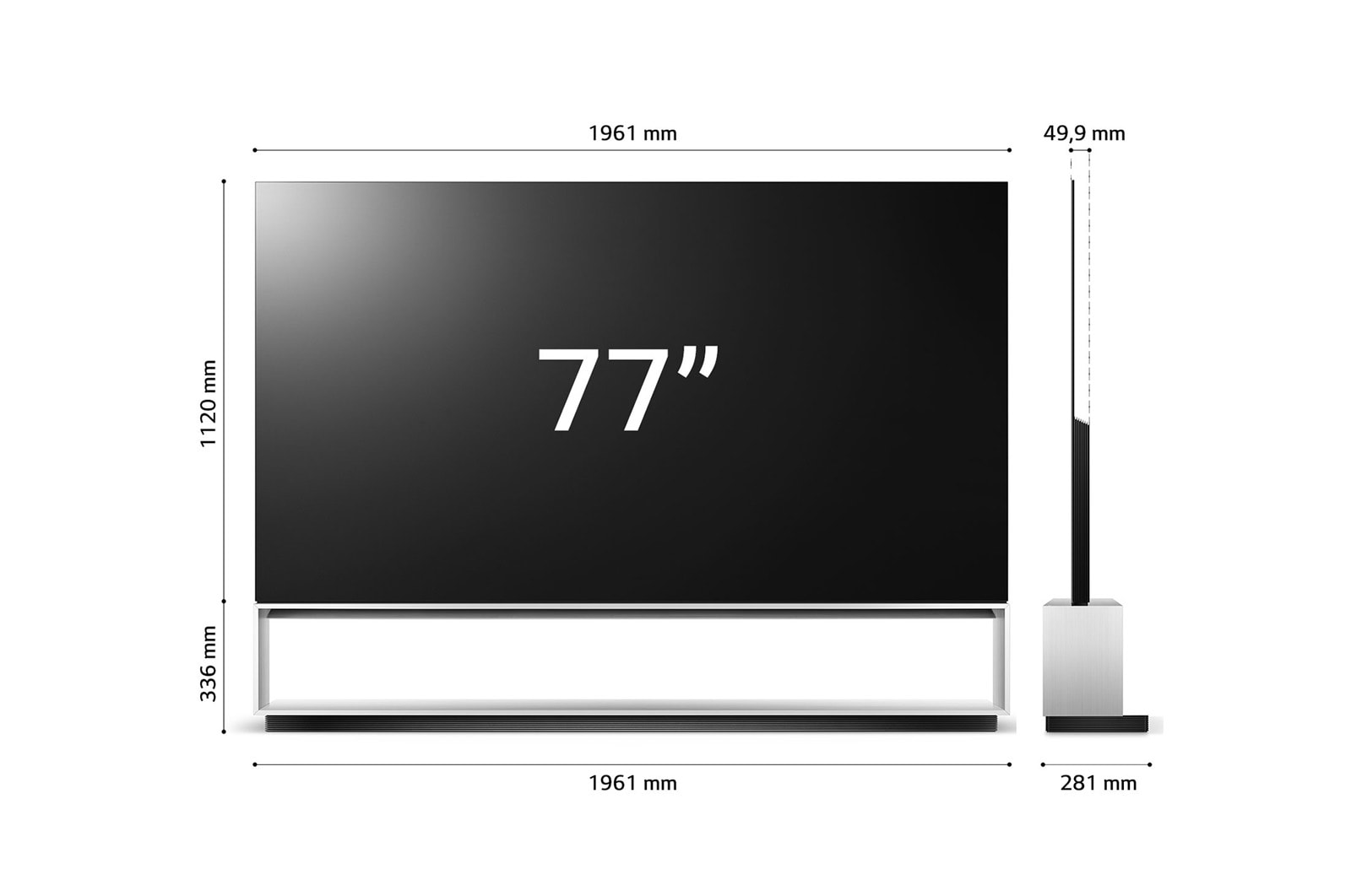 LG SIGNATURE OLED 8K | TV 88'' Serie Z2 | OLED 8K, Smart TV, Dolby Vision IQ e Atmos, OLED88Z29LA