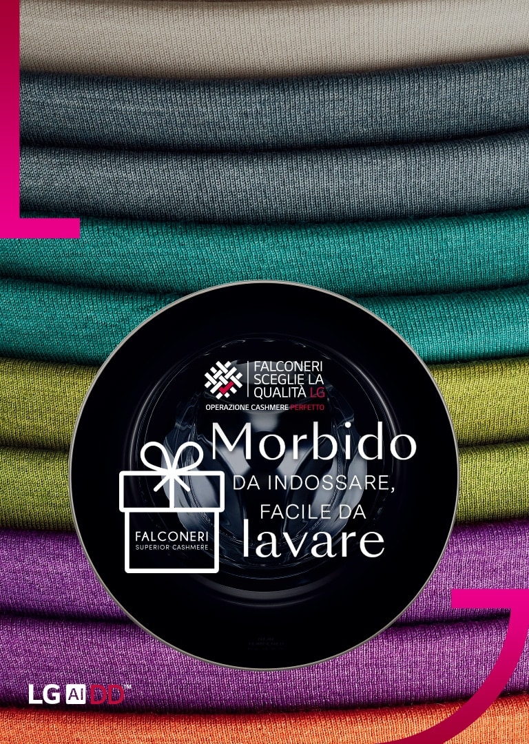 Promozione LG e Falconeri operazione cashmere perfetto