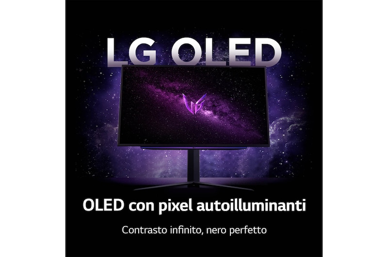 Contrasto infinito, nero perfetto Monitor Gaming 27GS95QE-B