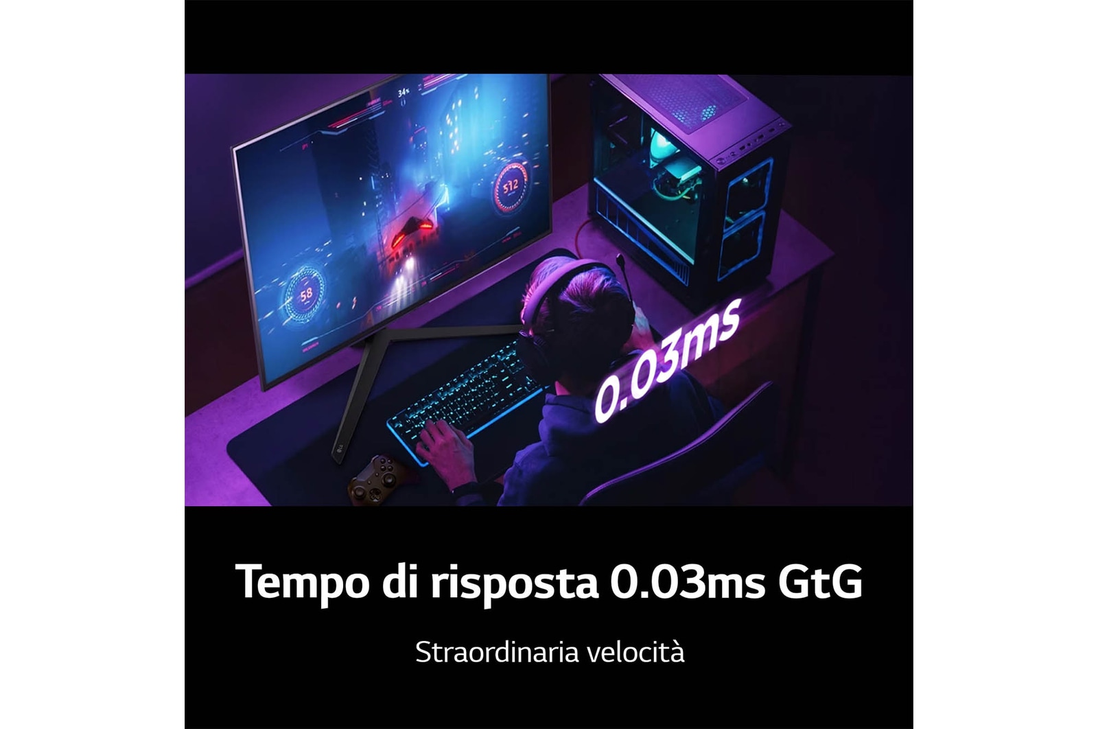 Straordinaria velocità Monitor Gaming 27GS95QE-B