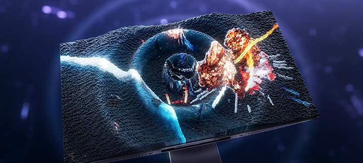 Un video illustra la prima funzionalità Pixel Sound, Dual-Mode al mondo implementata nella linea di prodotti di monitor da gaming OLED.