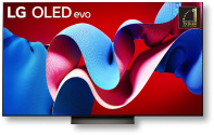 TV LG OLED evo che mostra un riempimento di colori vivaci.
