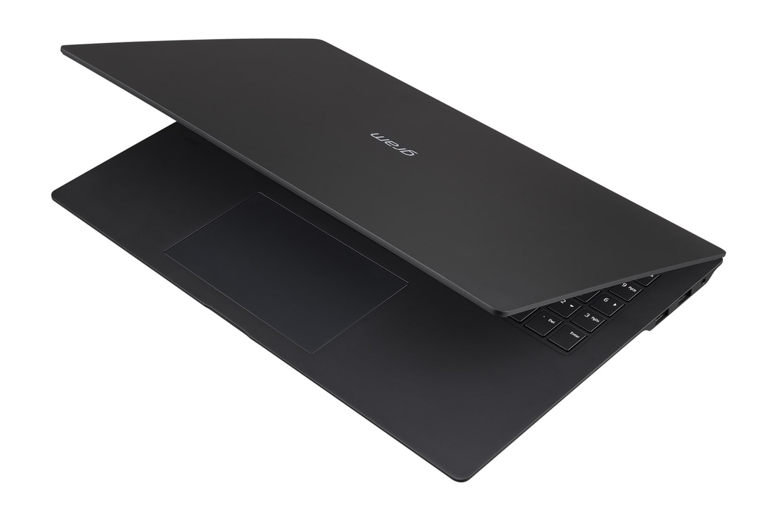 -30 degree side view and cover half open