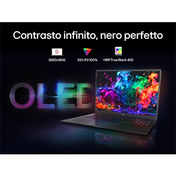 Nero perfetto con notebook Gram Pro 16Z90TP-K.AD88D