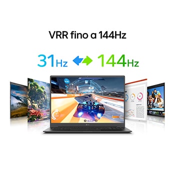 VRR fino a 144Hz notebook Gram Pro 16Z90TP-K.AD88D