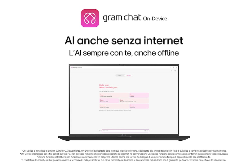 Ai anche senza internet