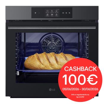 Foto frontale del forno LG WSED7665B con bollo cashback 100€