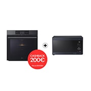 LG Offerta Kit: Forno a vapore InstaView 76L Classe A++ e Microonde NeoChef 25 litri 1000W, WSED7665B.MH6565