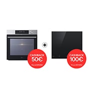 LG Offerta Kit: Forno InstaView 76L Classe A+ e Piano induzione 60cm, Potenza 2,5 ~ 7,4kW, WSED7612S.CBIZ7