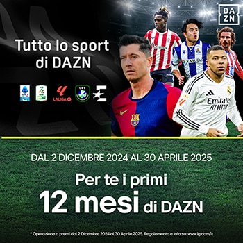 Tutto lo sport di DAZN Per te i primi 12 mesi