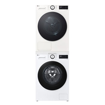 Vista frontale di Offerta Kit Esclusivo: Lavatrice smart 11kg Serie X5 Classe A-40% | Asciugatrice 9Kg Pompa di calore DUAL Inverter Serie X5 Classe B| Kit di giunzione per colonna bucato con ripiano estraibile F4NX5011TLC.RNX5009