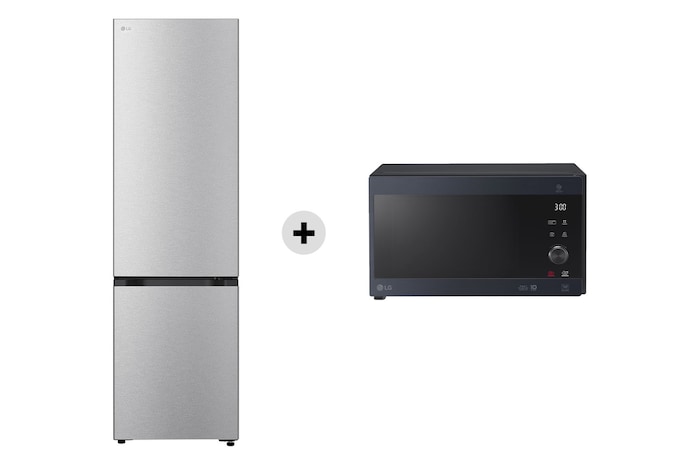 Offerta Kit Esclusivo: Frigorifero combinato Fit & Max 60cm, Classe A + Microonde NeoChef 25 litri, potenza 1000W