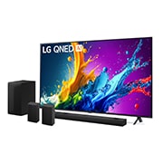 Foto frontale TV e Soundbar 75QNED80T6A.S70TR