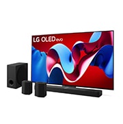 Foto frontale TV e Soundbar OLED65C43.S95TR