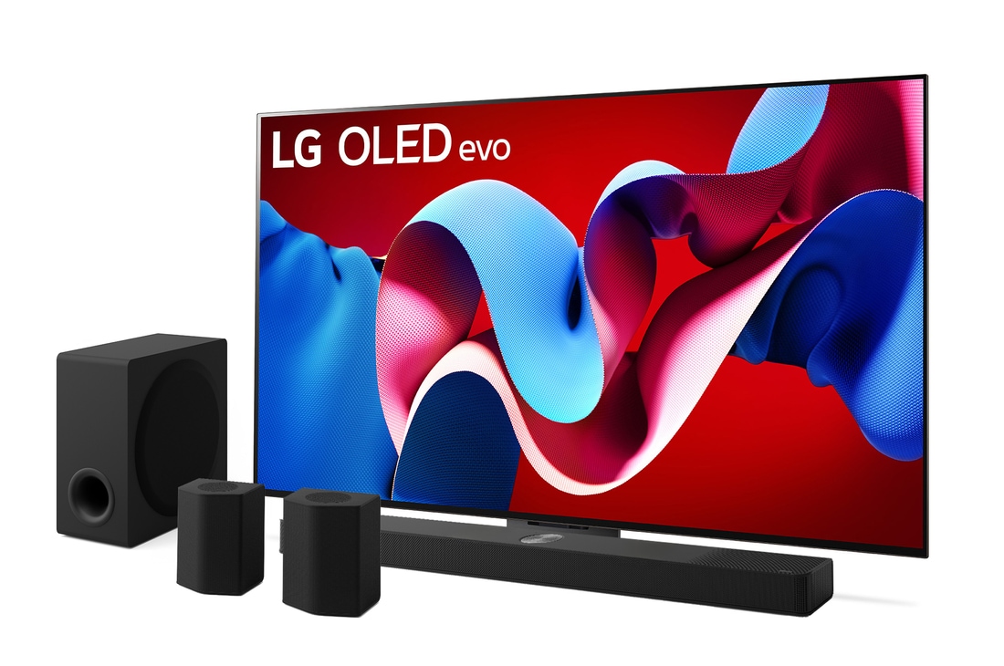 Foto frontale TV e Soundbar OLED65C43.S95TR