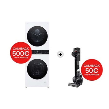 Foto frontale colonna bucato e aspirapolvere WT1210WWF.ULTRA1B