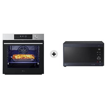Vista frontale di Offerta Kit Esclusivo: Forno InstaView Classe A+ Inox + Microonde NeoChef 25 litri, potenza 1000W WSED7613S.MH6565