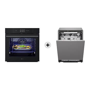 Foto frontale forno + Lavastoviglie WSED7667M.DB475