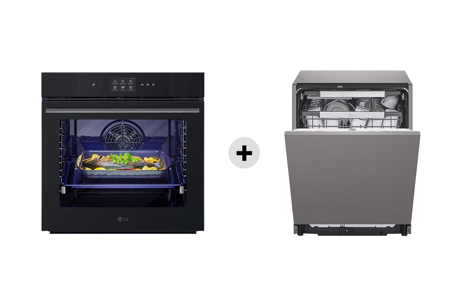 Foto frontale forno + Lavastoviglie WSED7667M.DB475