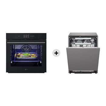 Foto frontale forno + Lavastoviglie WSED7667M.DB475