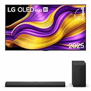 Foto frontale kit esclusivo TV e Soundbar OLED55G54.S70TY