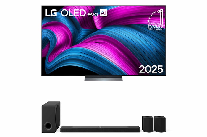 Foto frontale OLED77C5E.S95TR