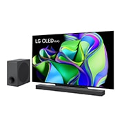 LG Offerta Bundle: TV OLED evo Serie C3 55'' 4K, α9 Gen6 + Soundbar S95QR I 810W 9.1.5 canali, OLED55C35LA.S95QR