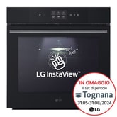 Forno 100% vapore InstaView | 76L Classe A++ | Display touch 4,3", Air Fry, Steam Sous Vide, Pizza, EasyClean, Wi-Fi | Nero