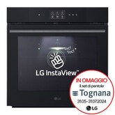 Forno 100% vapore InstaView | 76L Classe A++ | Display touch 4,3", Air Fry, Steam Sous Vide, Pizza, EasyClean, Wi-Fi | Nero