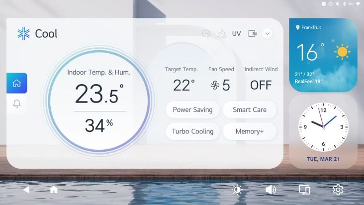 Monitora e controlla facilmente temperatura, umidità, raffrescamento, consumo energetico e qualità dell’aria.