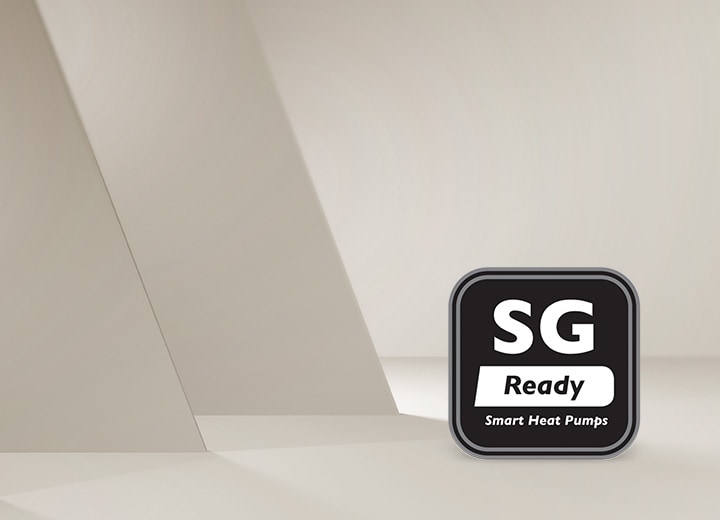 Logo SG Ready con una nota indicante i modelli degli scaldacqua LG che ce l'hanno inclusa.