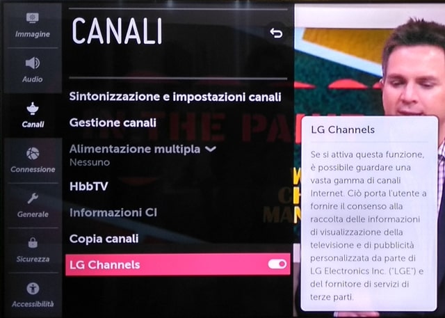 Elimina LG Channels