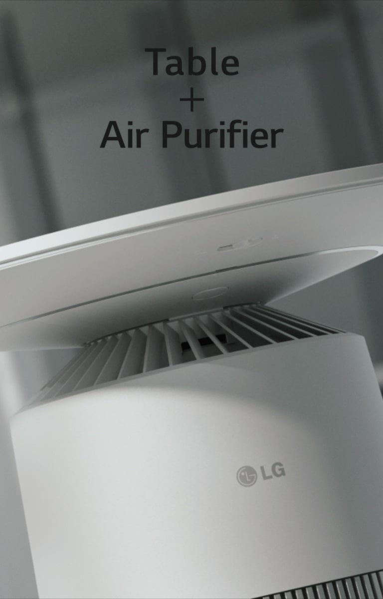 LG PuriCare™ AeroFurniture (ラウンド型ローズ) マルチ機能空気清浄機