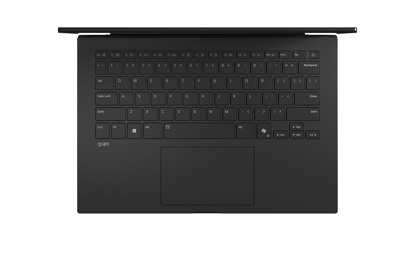 キーボードを上から見た図