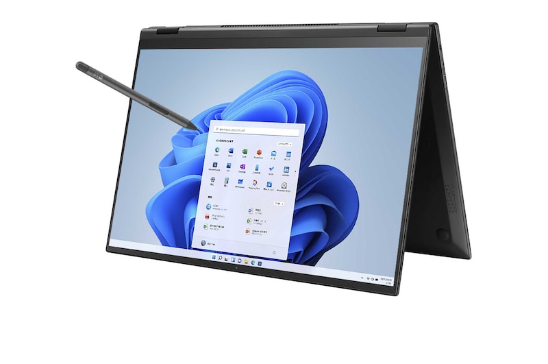 LG gram 2in1/Windows 11 Home/16.0インチ360゚回転タッチパネルIPS液晶/LG Stylus Pen/第13世代インテル® Core™ i7/1480g/最大22.5時間駆動/メモリ 16GB SSD 1TB, 16T90R-KA78J