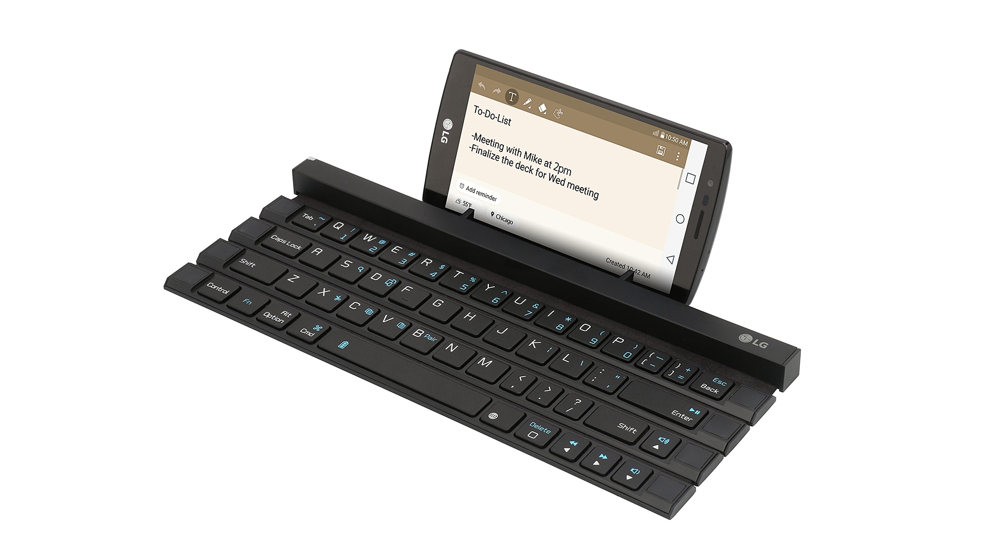 LG Bluetooth ® 3.0対応 ロール式キーボード, KBB-700