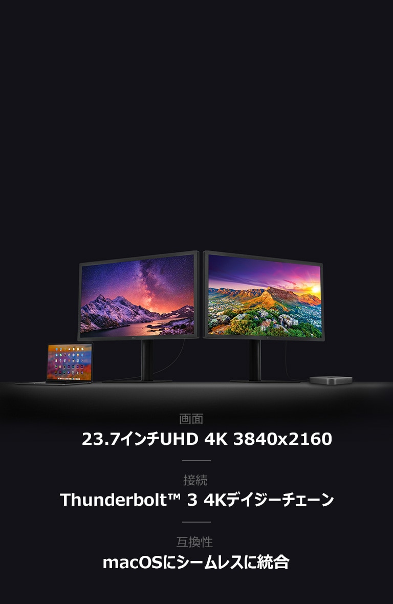 【for Mac‼︎】LG 23.7型　4Kモニター　24MD4KL-B
