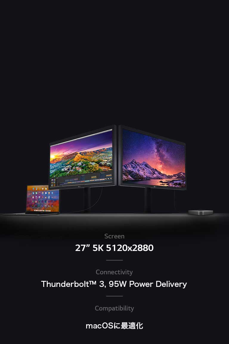 LG UltraFine 5K 27インチ　27MD5KL For Mac