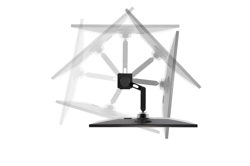 LG 画面の位置を自在に調整できるアームスタンド採用 DisplayHDR™400対応IPS 4Kモニター, 27UN880-B