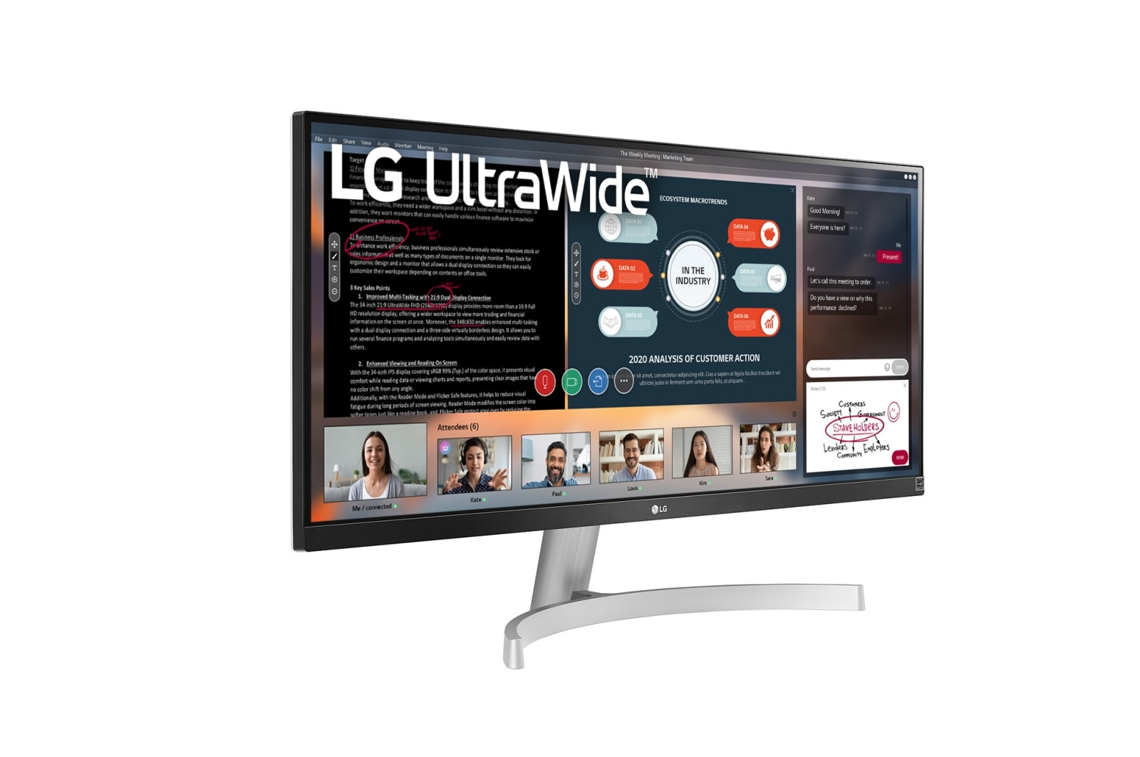 LG 29インチ 21:9ウルトラワイドモニター, 29WN600-W