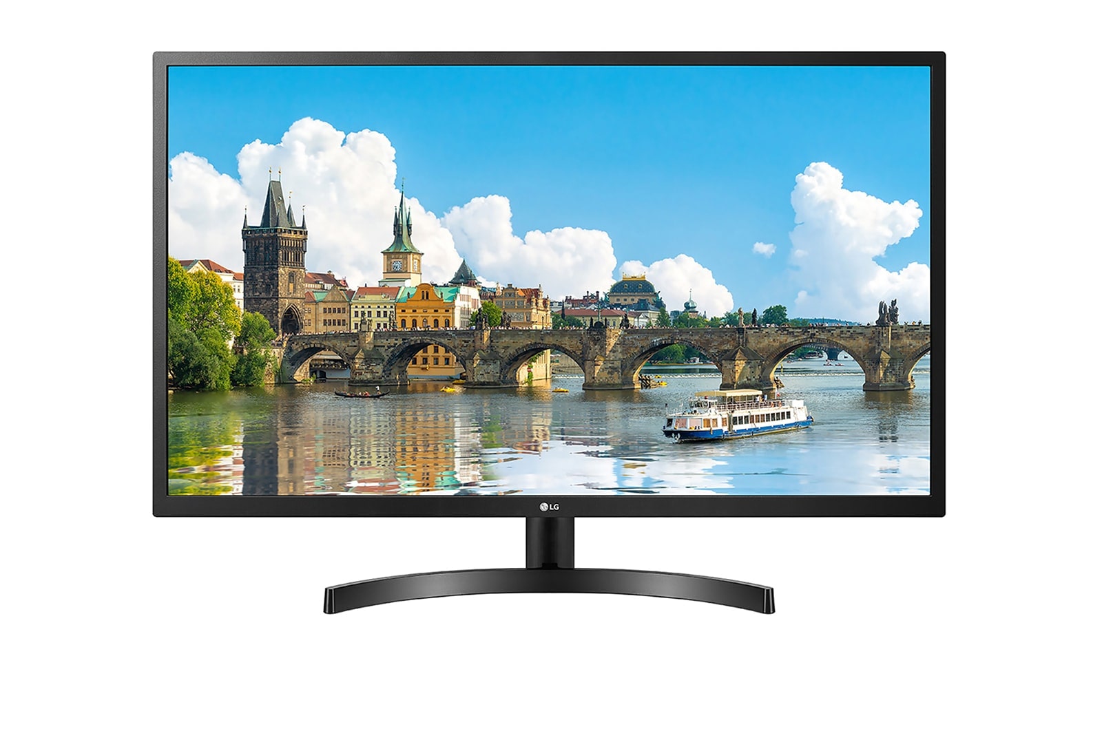 LG 31.5型大画面で仕事も遊びも。HDMI/アナログ, 32MN50W-B