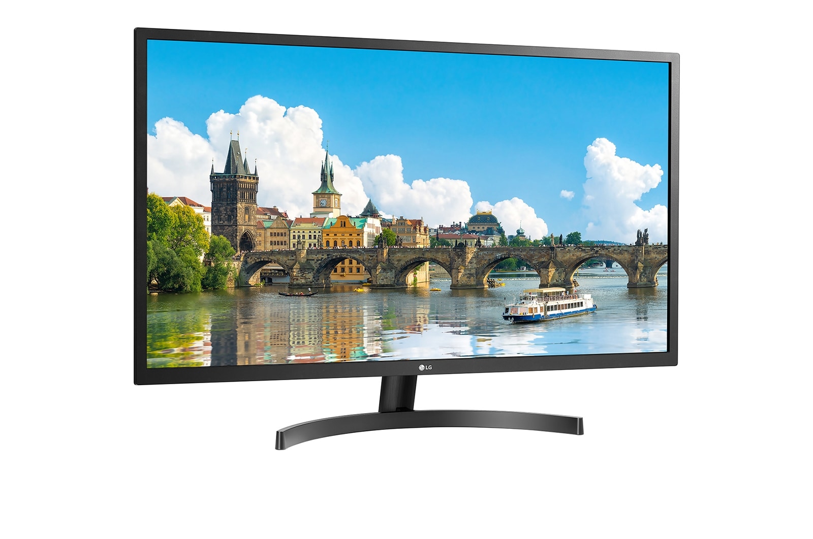 LG 31.5型大画面で仕事も遊びも。HDMI/アナログ, 32MN50W-B