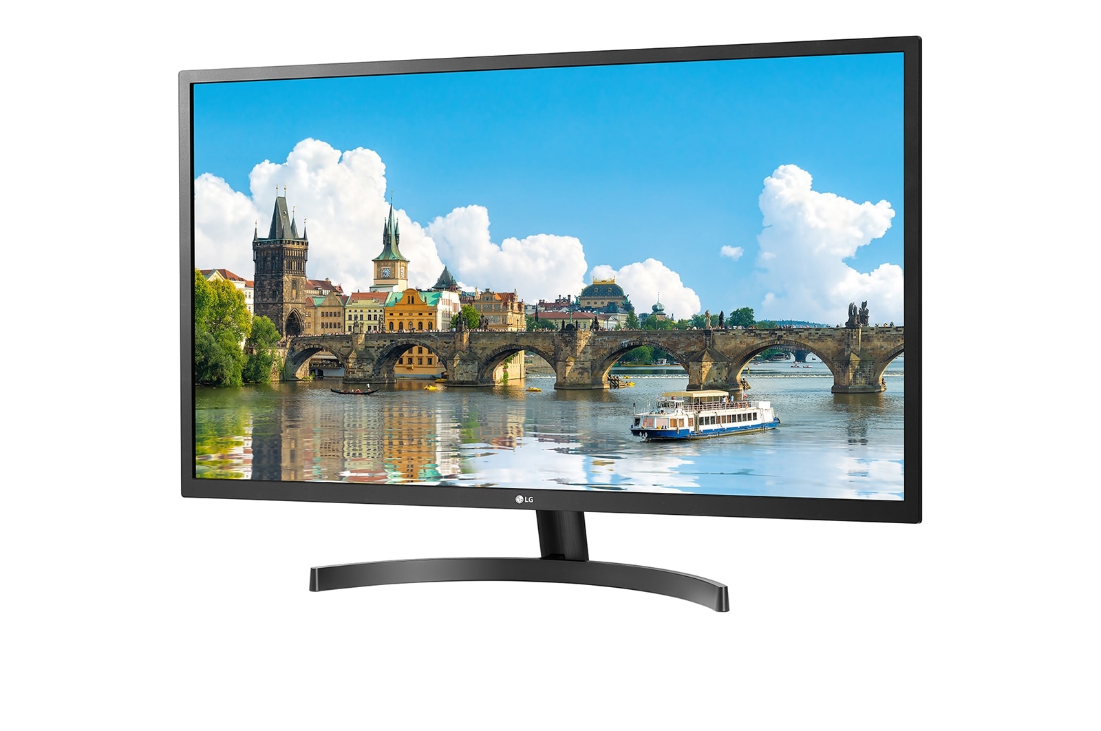 LG 31.5型大画面で仕事も遊びも。HDMI/DisplayPort, 32MN600P-B