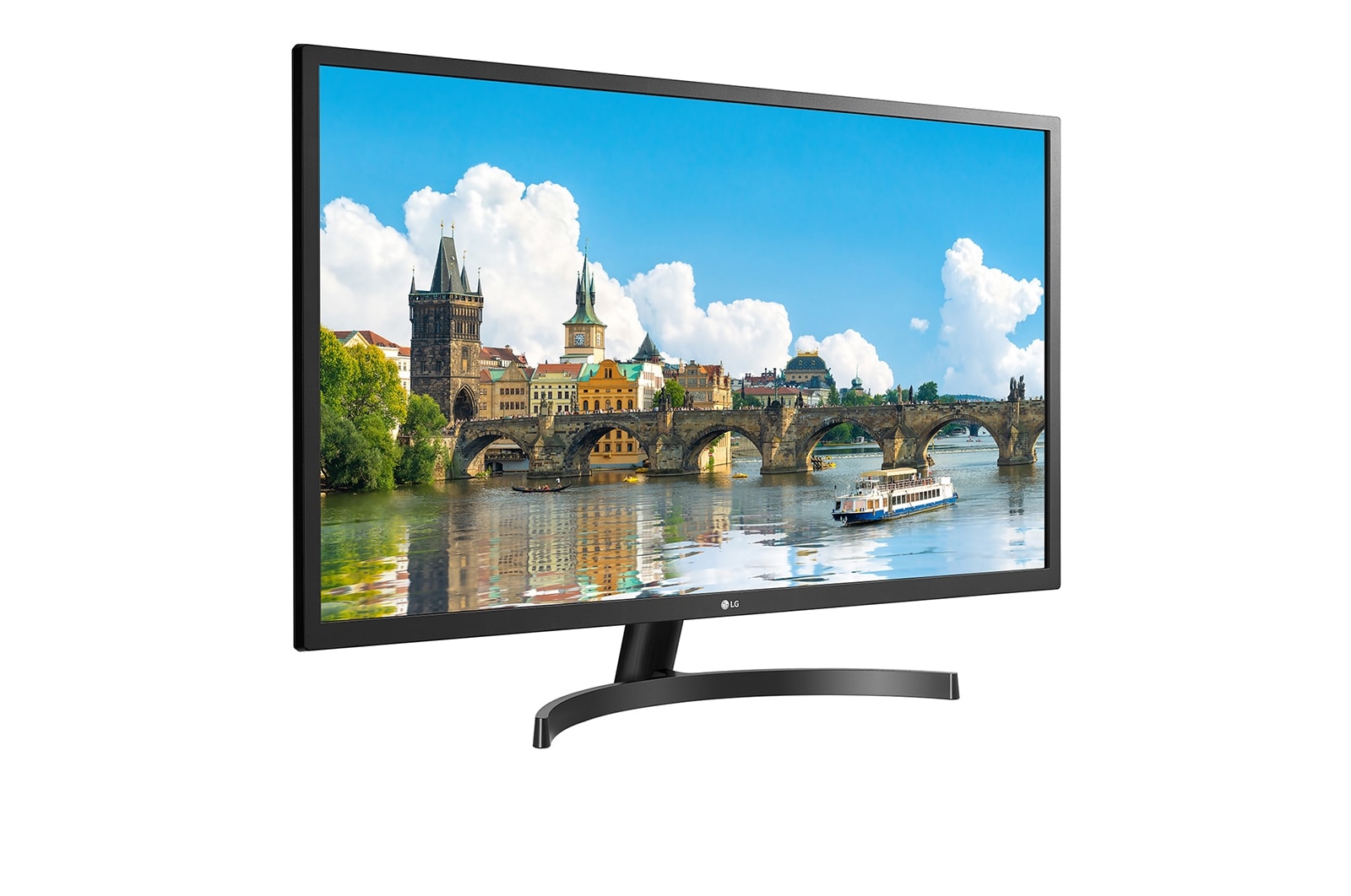 LG 31.5型大画面で仕事も遊びも。HDMI/DisplayPort, 32MN600P-B