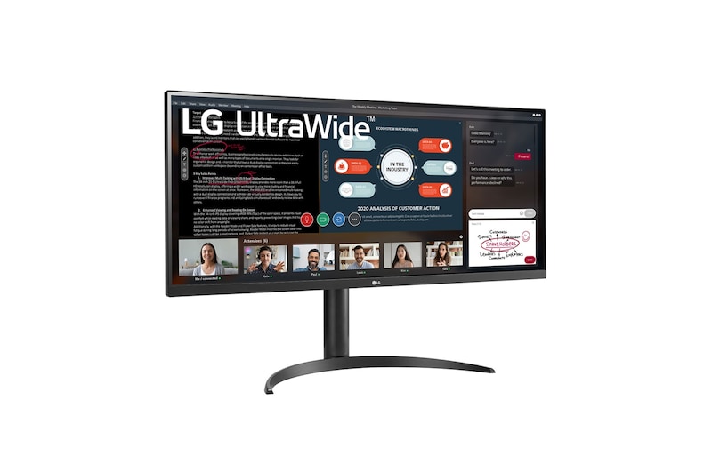 LG 21:9の横長画面が快適な作業性と映像への没入感を演出, 34WP550-B