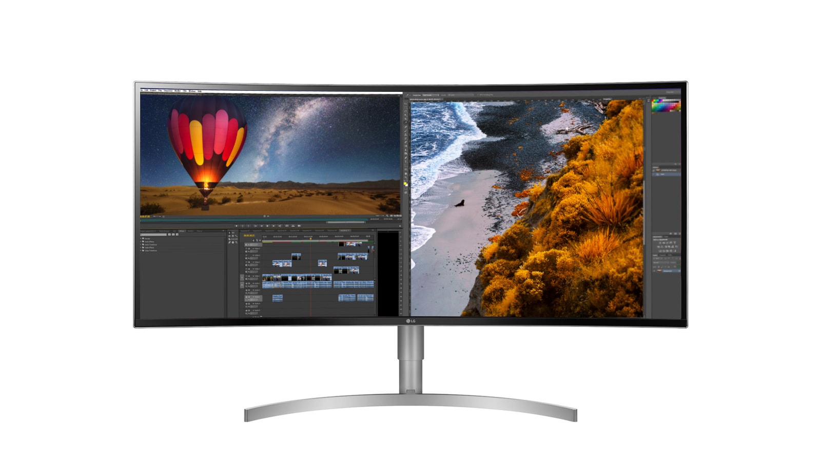 LG 横長画面と高解像度が実現する快適な作業空間, 38WK95C-W