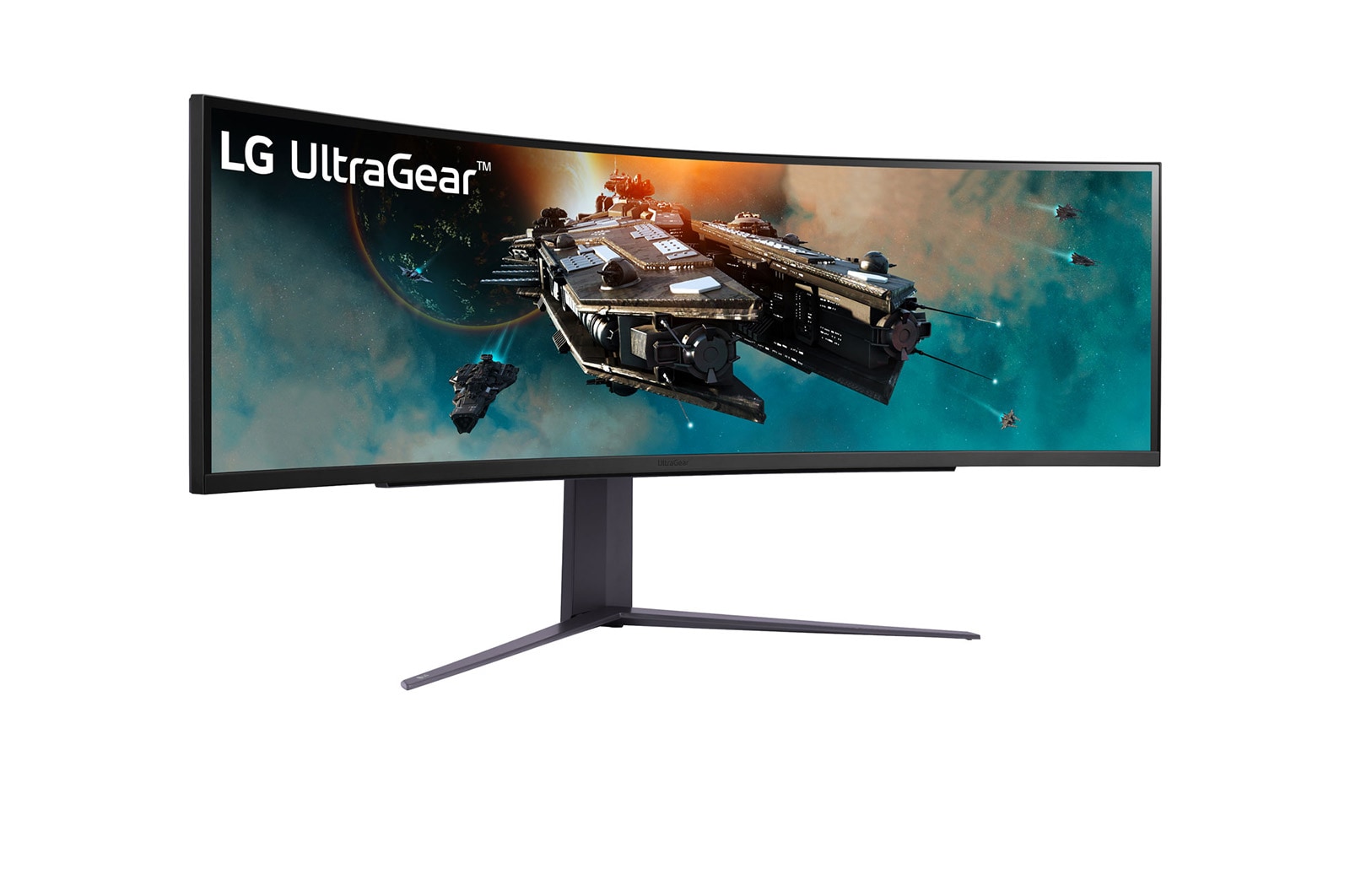 LG 240Hz&1ms(GTG)対応 48.8インチ32:9 5120×1440曲面型ウルトラワイドゲーミングモニター, 49GR85DC-B