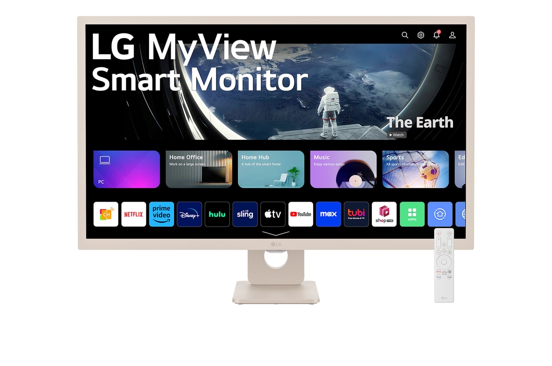 LG 31.5インチ(ベージュ) フルHD/IPSパネル LG MyView Smart Monitor, 32SR50F-E