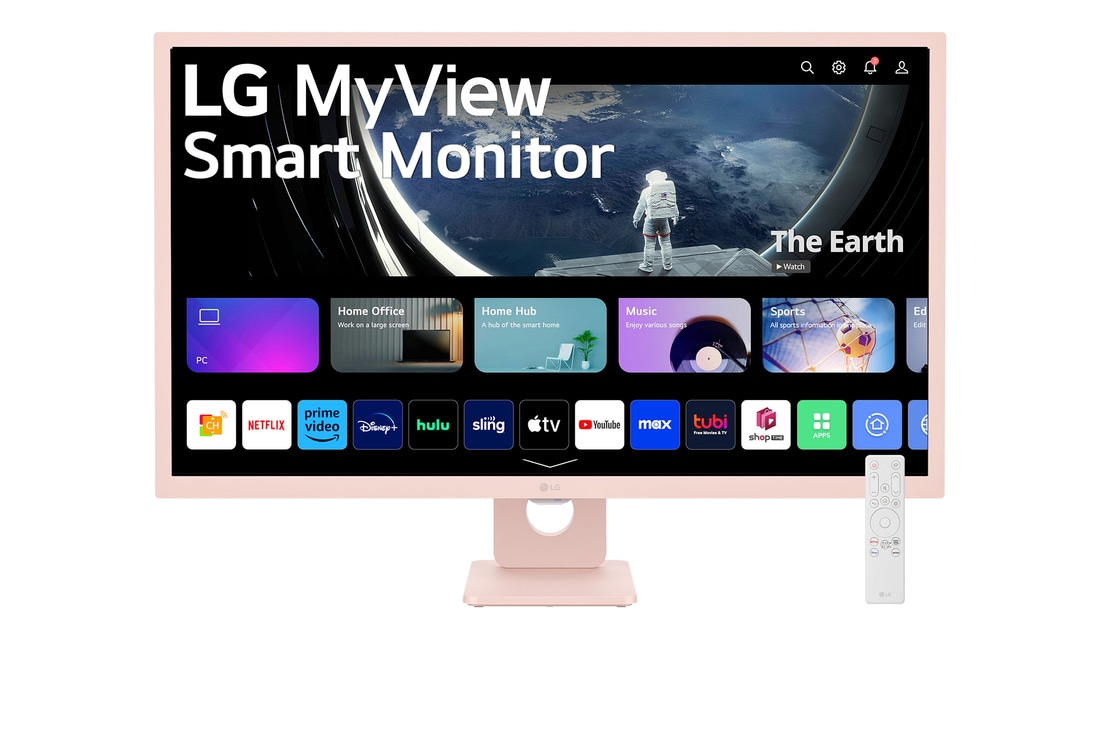 LG 31.5インチ(ピンク) フルHD/IPSパネル LG MyView Smart Monitor, 32SR50F-P