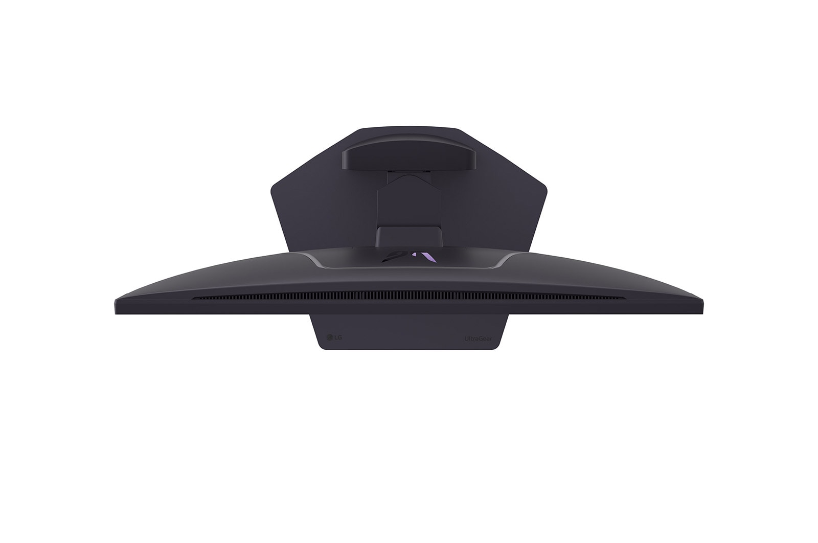 スリムなデザインを示すモニターの上面図